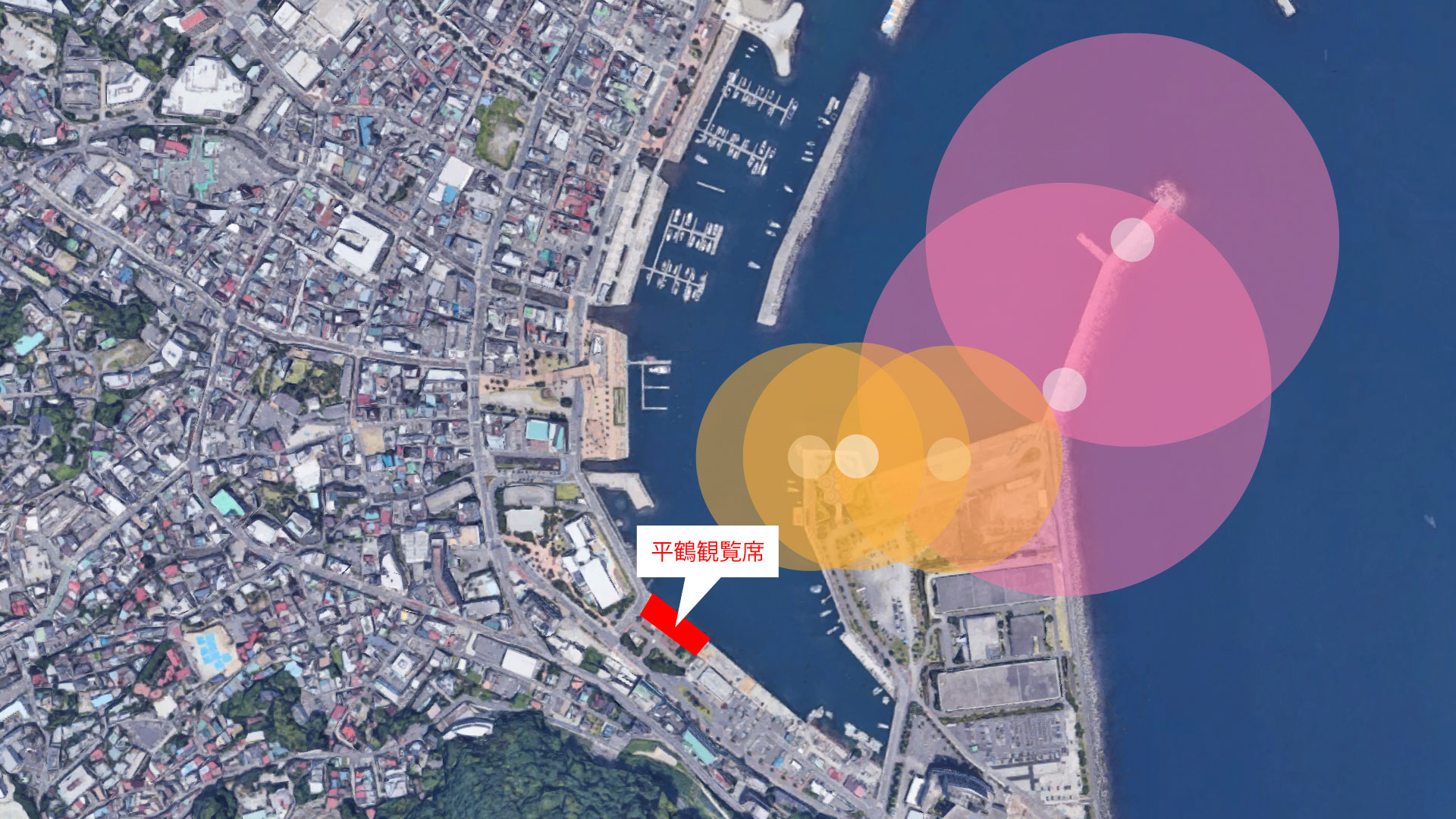 熱海海上花火大会観覧席